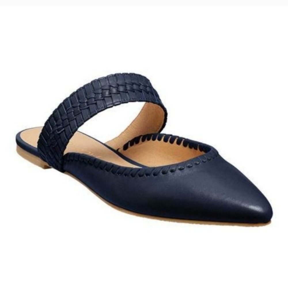Jack Rogers Tinsley Pointed Toe Slip-On Mule Flats Sz 7M